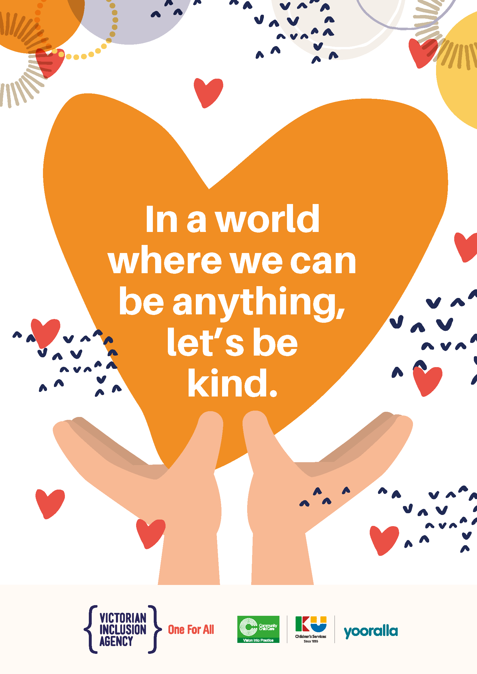 Let's be kind poster